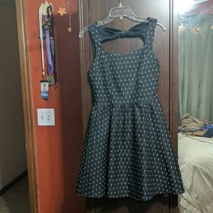 Francesca's black dress